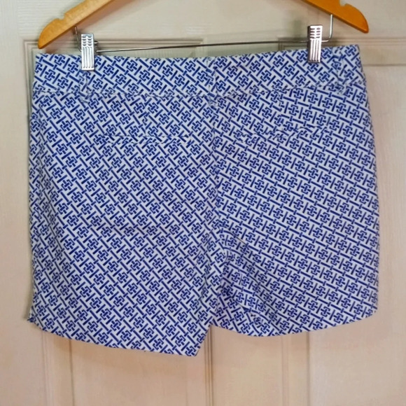 The Limited Women's Tailored Chino Stretch Navy Blue Printed Short Sz8 - Picture 4 of 9